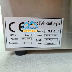 Nồi chiên dầu đôi bằng điện Eton ZL2 chính hãng